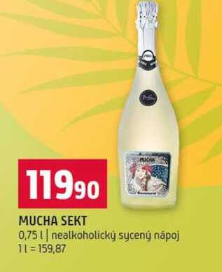 MUCHA SEKT 0,75l nealkoholický sycený nápoj