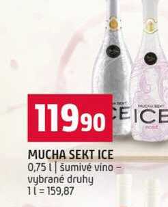 MUCHA SEKT ICE 0,75l šumivé víno vybrané druhy