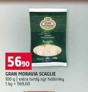 GRAN MORAVIA SCAGLIE 100 g extra tvrdý sýr hoblinky