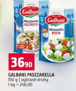 GALBANI MOZZARELLA 150 g vybrané druhy