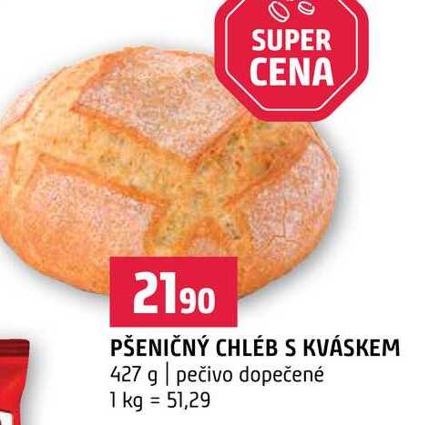 PŠENIČNÝ CHLÉB S KVÁSKEM 427 g