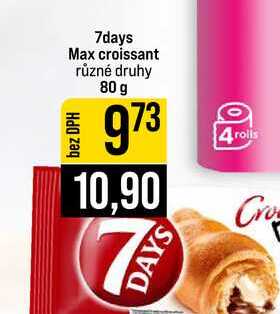 7days Max croissant různé druhy 80g