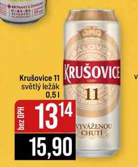 Krušovice 11 světlý ležák 0,5l