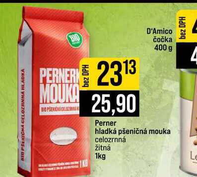 Perner hladká pšeničná mouka celozrnná žitná 1kg