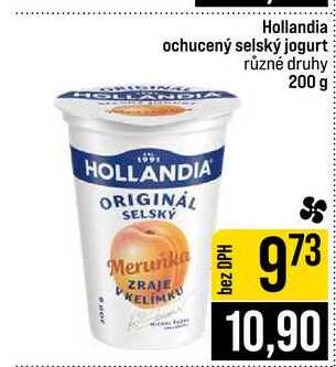 Hollandia ochucený selský jogurt různé druhy 200 g