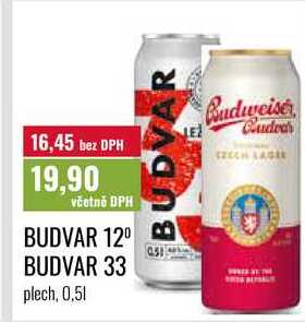 BUDVAR 12° 0,5l 