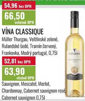 VÍNA CLASSIQUE 0,75l