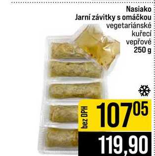Nasiako Jarní závitky s omáčkou vegetariánské kuřecí vepřové 250 g