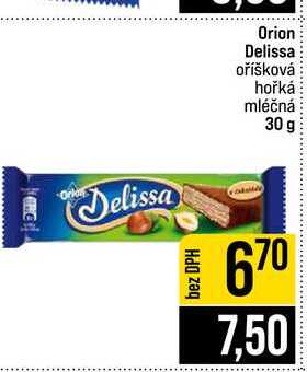 Orion Delissa oříšková hořká mléčná 30 g 