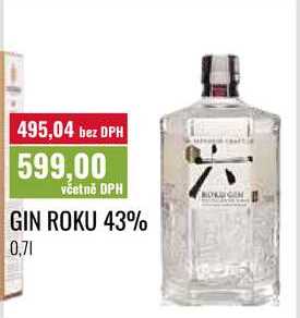 GIN ROKU 43% 0,7l