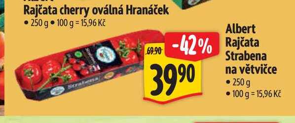   Albert Rajčata Strabena na větvičce  250 g  