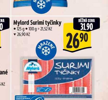   Mylord Surimi tyčinky 125 g 