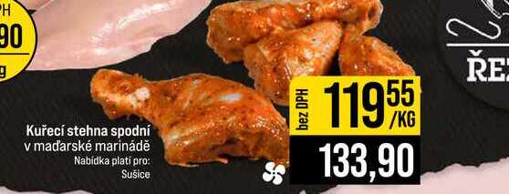 Kuřecí stehna spodní v maďarské marinádě 1kg