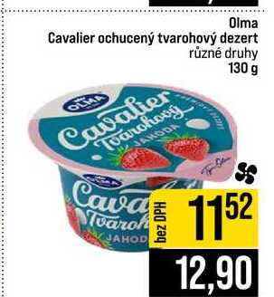 Olma Cavalier ochucený tvarohový dezert různé druhy 130 g 