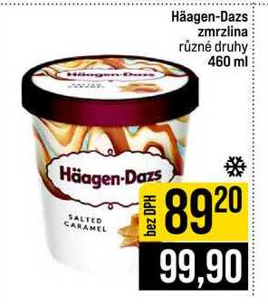 Häagen-Dazs zmrzlina různé druhy 460 ml
