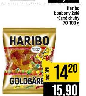 Haribo bonbony želé různé druhy 70-100 g