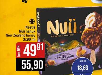 Nestlé Nuii nanuk New Zealand honey 3x90 ml