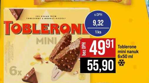 Toblerone mini nanuk 6x50 ml
