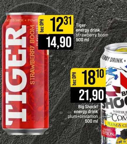 Tiger energy drink strawberry boom 500 ml