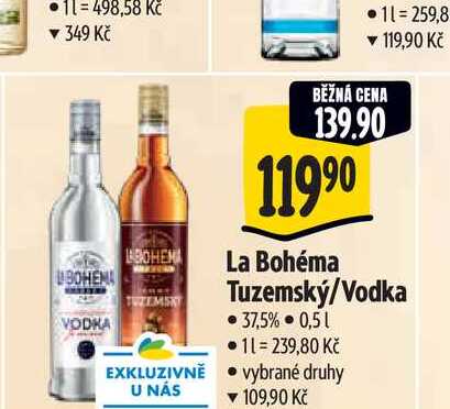 La Bohéma Tuzemský/Vodka 0,5 l