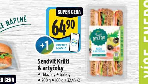 Sendvič Krůtí & artyčoky 200 g