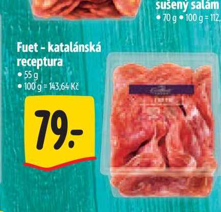 Fuet - katalánská receptura 55 g