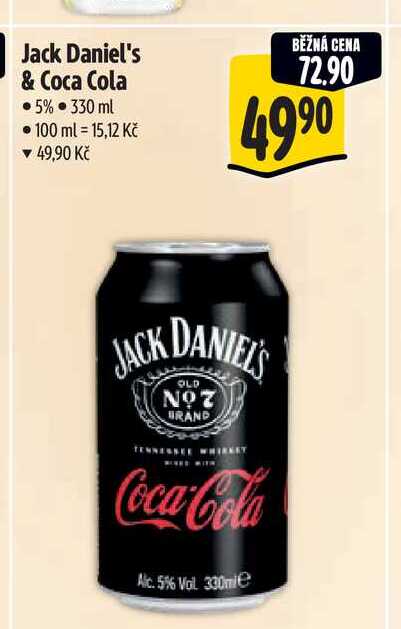 Jack Daniel's & Coca Cola 5% 330ml