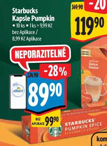 Starbucks Kapsle Pumpkin 10 ks