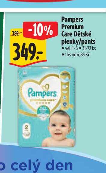 Pampers Premium care Dětské jednorázové plenky 31-72 ks