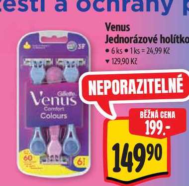 Venus Jednorázové holítko 6 ks