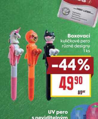 Boxovací kuličkové pero různé designy 1 ks 