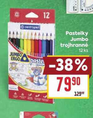 Pastelky Jumbo trojhranné 12 ks