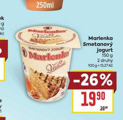 Marlenka Smetanový jogurt 150 g