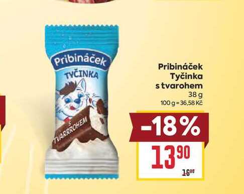 Pribináček Tyčinka s tvarohem 38 g