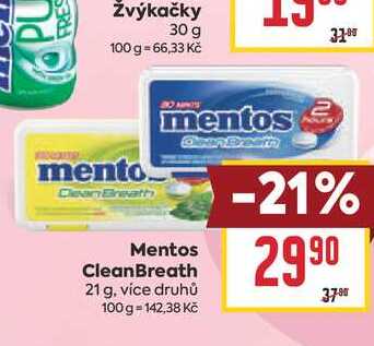 Mentos CleanBreath 21 g