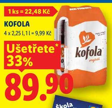 KOFOLA, 4x 2,25 l