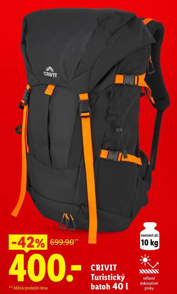 CRIVIT Turistický batoh 40 l 