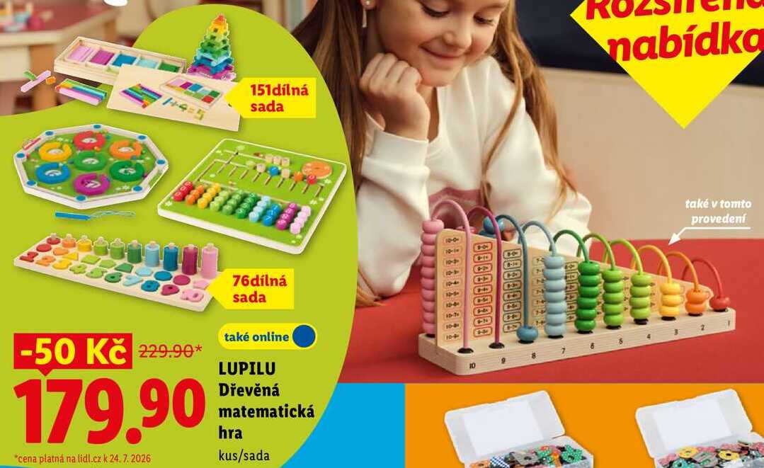 LUPILU Dřevěná matematická hra 