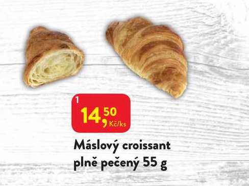 Máslový croissant plně pečený 55 g 