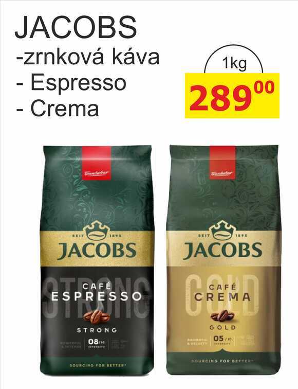 JACOBS -zrnková káva 1kg