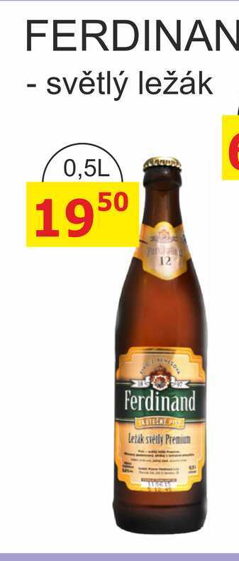 Ferdinand Premium ležák světlý pivo 0,5l