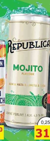 REPUBLICA MOJITO 0,25l míchaný nápoj plech