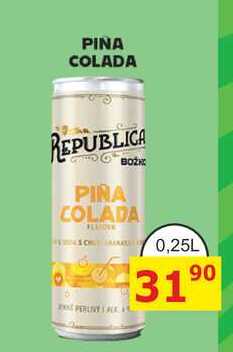 REPUBLICA PIŇA COLADA 0,25l míchaný nápoj plech