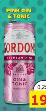GORDON PREMIUM PINK GIN & TONIC 0,25l míchaný nápoj plech