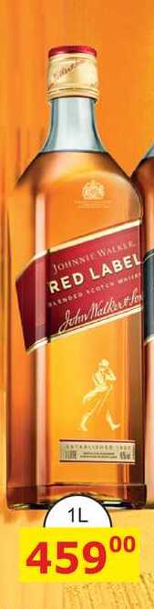 Johnnie Walker Red label skotská whisky 1l