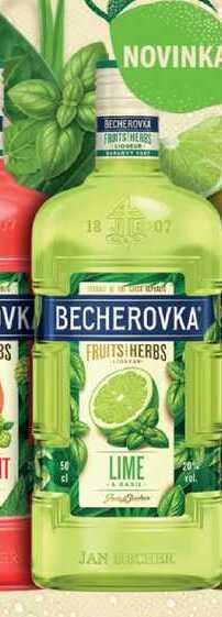 BECHEROVKA FRUITS HERBS LIME 0,5l