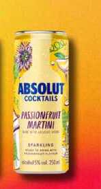 ABSOLUT COCKTAILS PASSIONERUIT MARTINI 0,25L