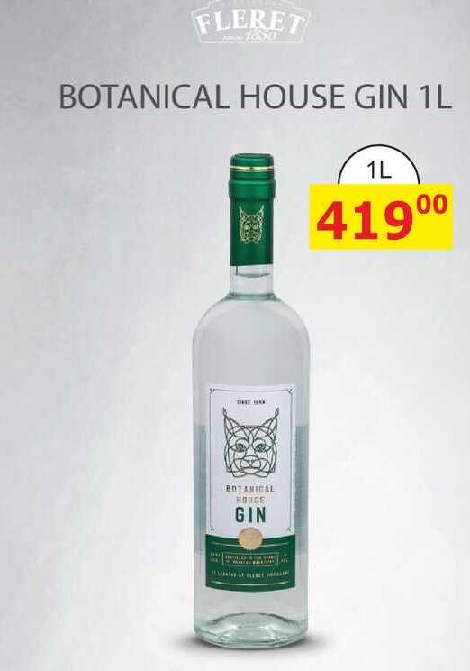 FLERET BOTANICAL HOUSE GIN 1L 