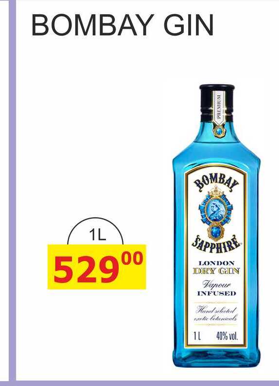 BOMBAY GIN PREMIUM 1L 