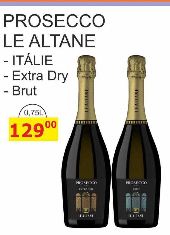 PROSECCO LE ALTANE Extra Dry, Brut 0,75L